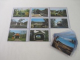 Postcards of Vermont Covered Bridges, including Lyndon, Perkinsville, Johnson VT and Others, approx