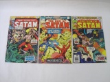 Three Son of Satan Comics by Marvel Comics Group, Includes Son of Satan Vol 1 Nos 2-4 Feb-Jun 1976,