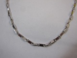 14K White Gold Necklace, Italy, 2.9 g