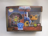 Masters of the Universe Pop! Tees XL T-Shirt and Glow in the Dark Funko Pop, Target Con 2022,