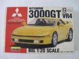 Lindberg Mitsubishi 3000GT VR4 Model Kit, Big 1/20 Scale, Unassembled, Kit No. 72503, 1991 In