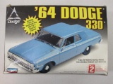 Lindberg '64 Dodge 330 Model Kit, 1/25 Scale, Unassembled, No. 72176, 1997 In Original Box, 1 lb