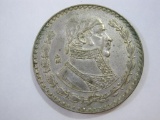 Mexico 1958 Mexican Silver Un Peso Coin