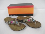 Vionic Shoes Eve Sandals in Natural Snake Color Size 9W, With Orthaheel Technology, New in Box,