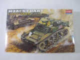 Academy Hobby Model Kits M3A1 Stuart Light Tank, 1/35 Scale, Factory Sealed in Plastic, No. 1398,