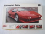 Testors Italeri Lamborghini Diablo Model Kit, 1/24 Scale, Unassembled, No. 235, 1990 In Original