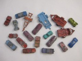 Assorted Vintage Tootsie Toy Cars, Trucks and Trailers, see pictures for condition AS IS, 1 lb