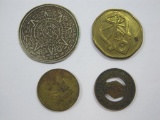 Tokens including Aladdin's Castle Genie Amusement Arcade Token, NJ PSCT Bus Token and more