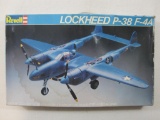 Revell Lockheed P-38 F-4A Model Kit, 1/72 Scale, Unassembled, No. 4521, 1982, In Original Box, 8 oz