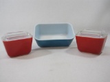Pyrex Refrigerator Bowls with Lids, 4lbs