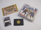 Sealed Hockey Trading Cards, 2004 Exhibit Hockey Trading Cards, Dominik Hasek Token and more, 8 oz
