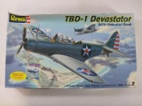 Revell TBD-1 Devastator Model Kit, 1/48 Scale, Unassembled, Historical Book Missing, No. 85-6875,