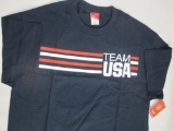 New Team USA T-Shirt, size large, 9 oz