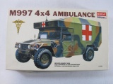 Academy Minicraft M997 4x4 Ambulance Model Kit, 1/35 Scale, Unassembled, Factory Sealed Parts, No.
