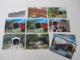 Postcards of Pennsylvania Covered Bridges, including Mifflinburg, Indiana County, Lancaster County