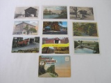 Postcards of Pennsylvania Covered Bridges, including a Souvenir Folder of the Roosevelt Highway, The