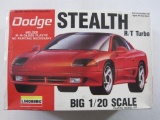 Lindberg Dodge Stealth R/T Turbo Model Kit, Big 1/20 Scale, Unassembled, Factory Sealed Parts, No.