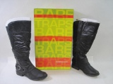 BareTraps Sheridan Boots, Black, Textile Upper, Side Zip, Women's Size 9W, New in Box, 3 lbs 8 oz