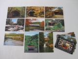 Postcards of Vermont Covered Bridges, including Montgomery, Pittsford, Cambridge Junction VT, and
