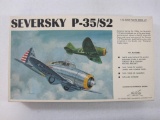 Williams Bros. Inc. Seversky P-35/S2 Pursuit or Racer Model Kit, 1/32 Scale, Unassembled, Factory