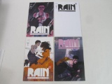 Four Rain Comics by Image Comics, Includes Three Copies of Rain 1 Jan 2022 with Variant Covers and