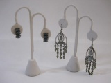 Two Pairs of Earrings including sterling silver and more, 1 oz