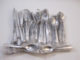 New Lenox Trestle 89 Piece 18/10 Stainless Steel Flatware Set, 12 lbs 1 oz
