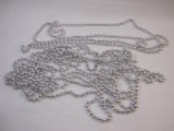Silver Tone Ball Garlands, 1 lb 9 oz