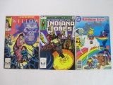 Three Comics, Includes Willow Vol No 2 Sep 1988 and The Further Adventures of Indiana Jones Vol 1 No