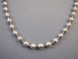 Sterling Silver Disco Ball Necklace, 14.3 g