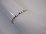 Sterling Silver and CZ Bracelet, 9.9 g