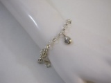 Sterling Silver Inspirational Bracelet, 11.7 g