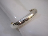 Sterling Silver Hinged Bangle Bracelet, 22.6 g
