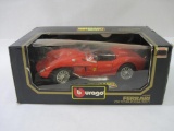 Bburago Red 1957 Ferrari 250 Testa Rossa, 1/18 Scale Die Cast Metal with Plastic Parts, Bburago Spa