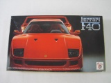 MRC Fujimi Select Collection Ferrari F40 Model Kit, 1/24 Scale, Unassembled Factory Sealed Parts,