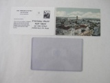 One Postcard of Birdseye View of Lancaster, PA in Archival Sleeve, No. D 9894, Printed In Germany,