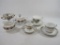 Empire Bavaria Sugar Bowl and Creamer with Tea Cup and Saucer Assortment including Signature