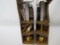 Bethlehem Lights Set of 6 Electric Window Candles with 4 Functions, White with Brass Style Base, 10