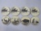 Two Sets of Four Barlow Cork Back Coasters, 4 North American Wildlife, 4 Wolves