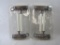 Luminara Set of 4 Colonial Style Flameless Flickering Window Candles, Bronze Color Base, Realistic