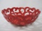 Gordon Ramsey Signature Porcelain Bread Basket, Red, Freezer and Oven Safe, 10 inch, Table Tops
