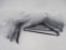 Sixteen New Flocked Hangers, Eight with Pants Hangers, still in original plastic