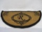 Front Door Mat, Semi Circle with R Initial, by Mayithara, approx 4 ft wide and 2 ft deep, New in Box