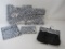 Lori Greiner Set of Five Travel Organizers with Tote bag, Zebra Print