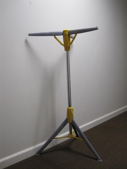 Hangaway Collapsible Tripod Hanger Rack in Yellow and Gray by Best Direct, New in Bag