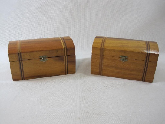 Two Wood Cigar Boxes from Manila, Philippines, Tabacalera and Le Flor de la Isabela, A-4-2
