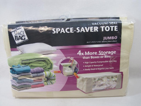 Two Space Saver Vacuum-Seal Totes, Jumbo Size, New in Package