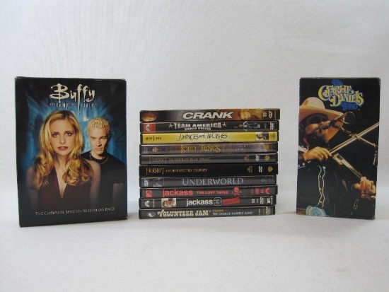 DVD Assortment includes Buffy the Vampire Slayer Complete 7th Season, Crank, Underworld, Dances with