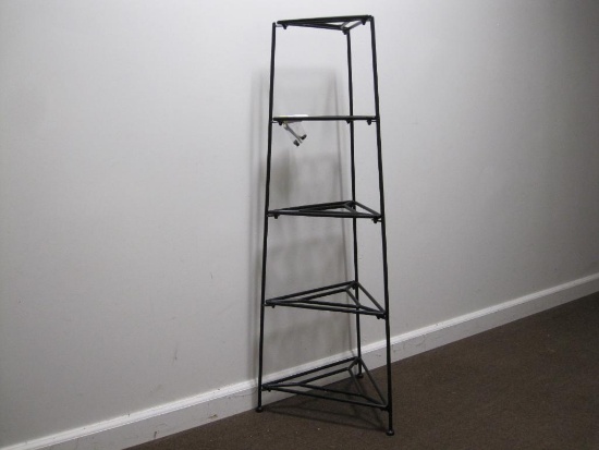 Metal Graduated Tier Triangle Shelf, approx 44 inches tall, can be disassembled with Pliers