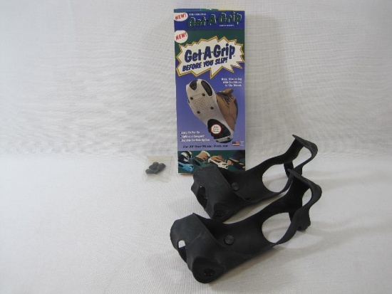 Get-A-Grip Sure Foot Spiked Ice Shoes, Size Large with Spike Replacements